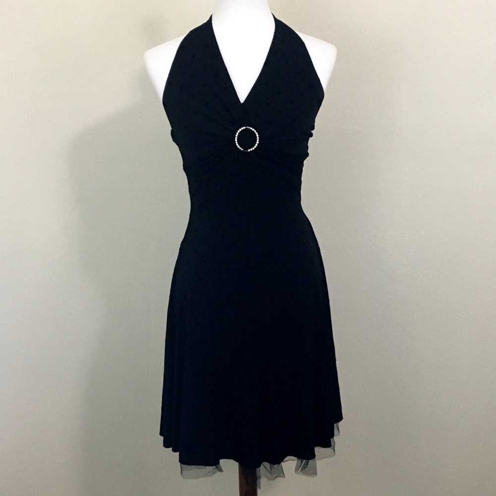 B. Darlin Black Polka Dot Dress.
